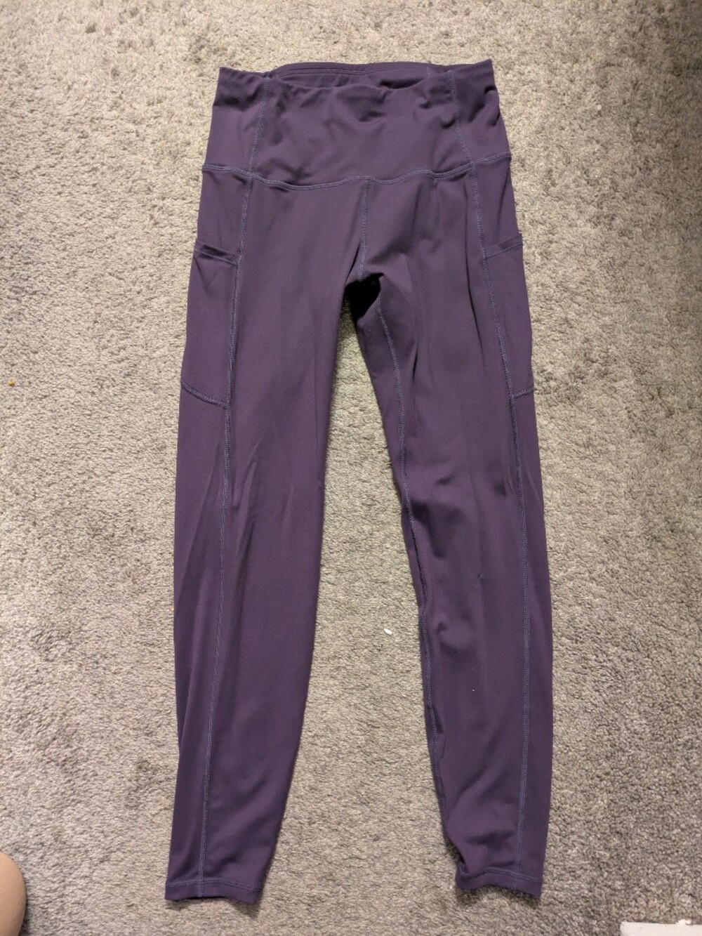 High-Rise Purple Active Leggings for Women